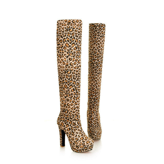 CRISTINA PLATFORM OVER THE KNEE BOOTS
