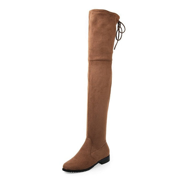 FLAT KNEE HIGH BOOTS