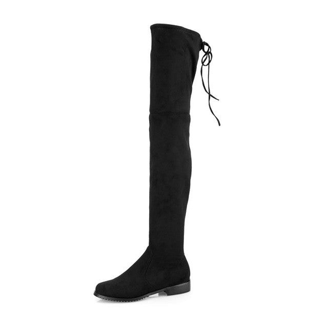 FLAT KNEE HIGH BOOTS