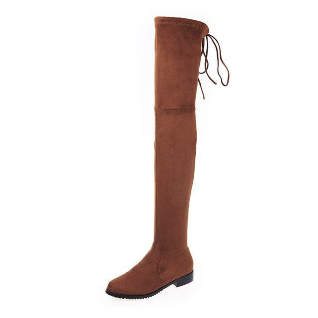 FLAT KNEE HIGH BOOTS