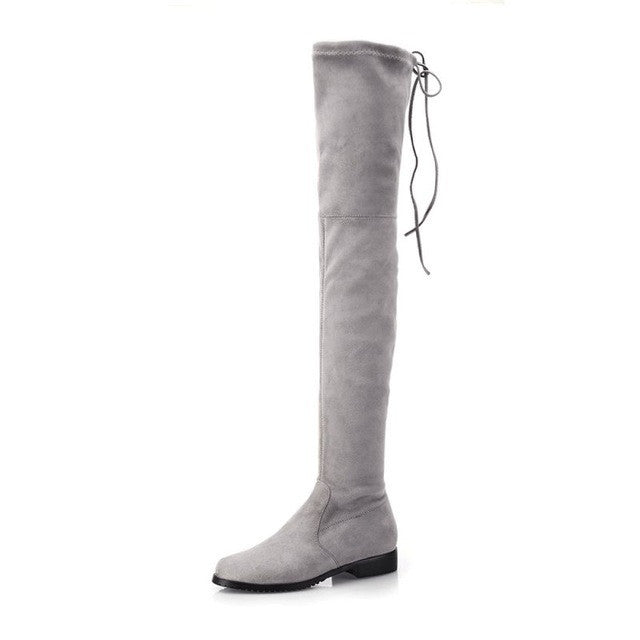 FLAT KNEE HIGH BOOTS