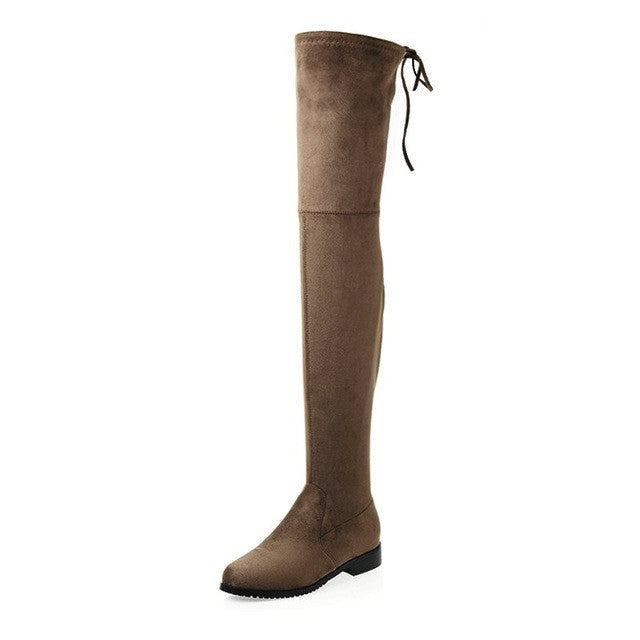 FLAT KNEE HIGH BOOTS