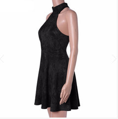 LACE-UP BACK SUEDE MINI DRESS