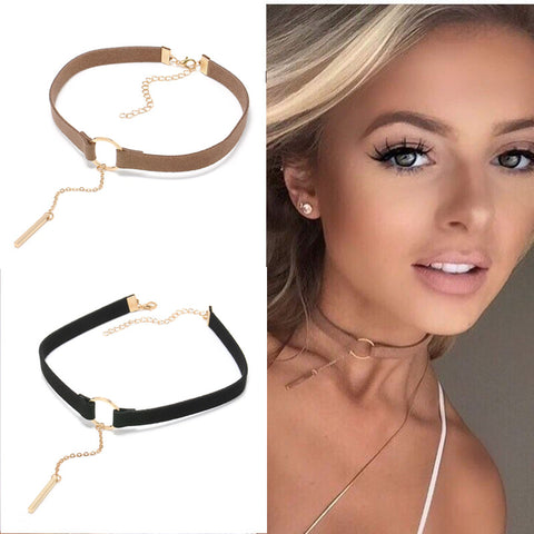 Leather Choker Necklaces