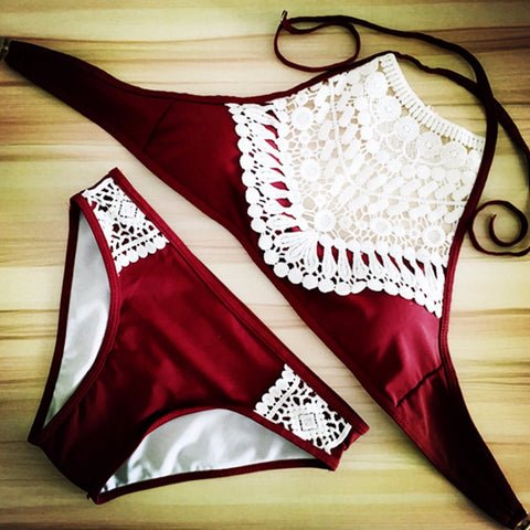 Halter Crochet Bikini