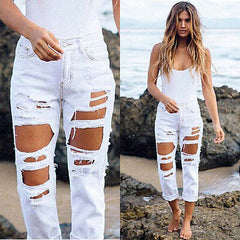 WASHED OUT DISTRESSED DENIM