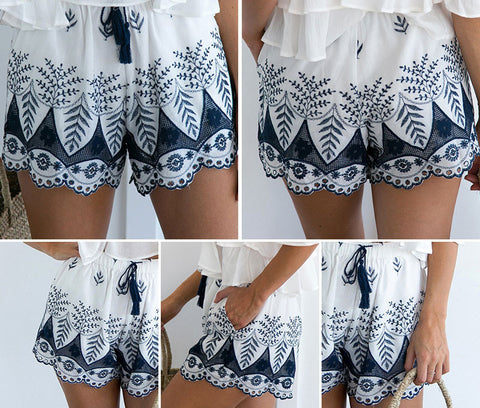 LEXI HIGH WAISTED BOHO SHORTS