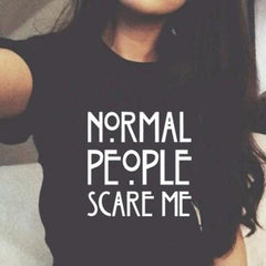 NORMAL PEOPLE SCARE ME TEE SHIRT