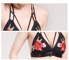 FLORAL EMBROIDERED BRALETTE