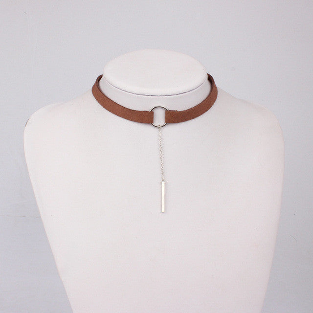 Leather Choker Necklaces