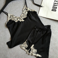 ADORE ME SILK TWO PIECE PAJAMAS SET