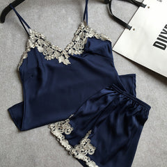 ADORE ME SILK TWO PIECE PAJAMAS SET