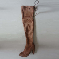 Thigh High Suede Boots (7 Colors)