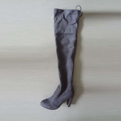 ALIAH OVER THE KNEE LACE-UP SUEDE BOOTS