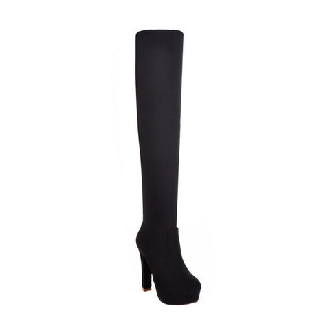 CRISTINA PLATFORM OVER THE KNEE BOOTS