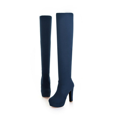 CRISTINA PLATFORM OVER THE KNEE BOOTS