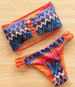 INSPIRED PIECE HALTER BIKINI SET