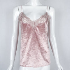 CRUSHED VELVET TOP
