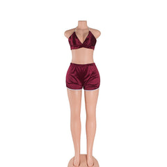 TOO SEXY FOR YOU SATIN TWO PIECE SET