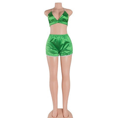 TOO SEXY FOR YOU SATIN TWO PIECE SET
