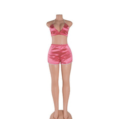 TOO SEXY FOR YOU SATIN TWO PIECE SET