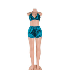 TOO SEXY FOR YOU SATIN TWO PIECE SET