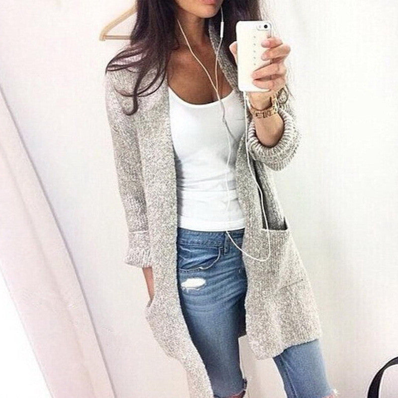 LOOSE KNITTED CARDIGAN
