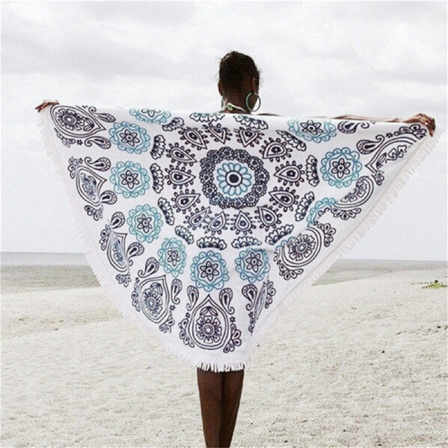 Round Tassel Boho Tapestry