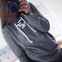 LACE-UP SWEATSHIRT
