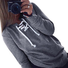 LACE-UP SWEATSHIRT