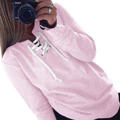 LACE-UP SWEATSHIRT