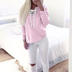 LACE-UP SWEATSHIRT
