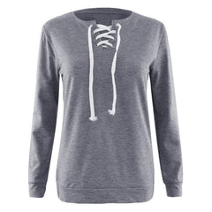 LACE-UP SWEATSHIRT