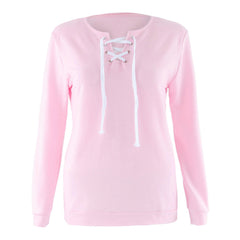 LACE-UP SWEATSHIRT