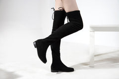 FLAT KNEE HIGH BOOTS