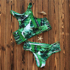 JUNGLE HALTER TOP TWO PIECE BIKINI