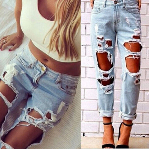KYLIE DISTRESSED JEANS